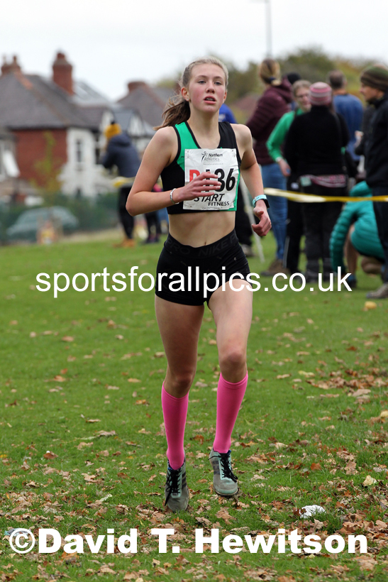 Girls under-15s Northern Cross Country Relays, Graves Park, Sheffield. Photo: David T. Hewitson/Sports for All Pics